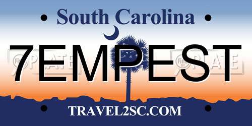 7EMPEST South Carolina License Plate