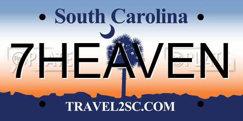 7HEAVEN South Carolina License Plate