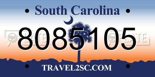 8085105 South Carolina License Plate
