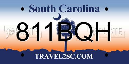 811BQH South Carolina License Plate