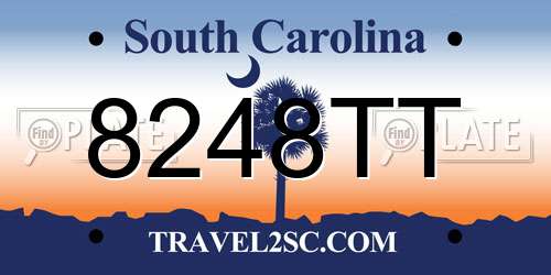 8248TT South Carolina License Plate