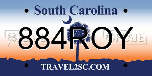 884ROY South Carolina License Plate