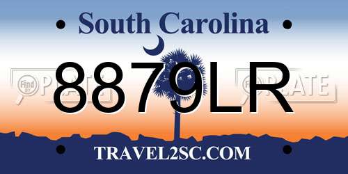 8879LR South Carolina License Plate