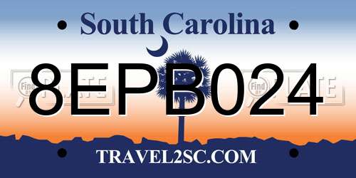 8EPB024 South Carolina License Plate