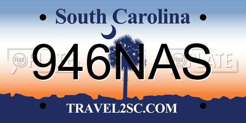 946NAS South Carolina License Plate