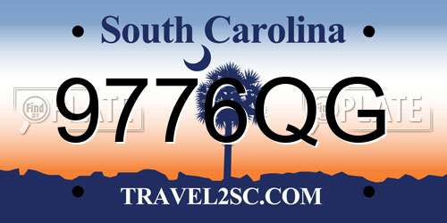 9776QG South Carolina License Plate