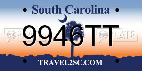 9946TT South Carolina License Plate