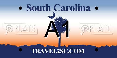 A1 South Carolina License Plate