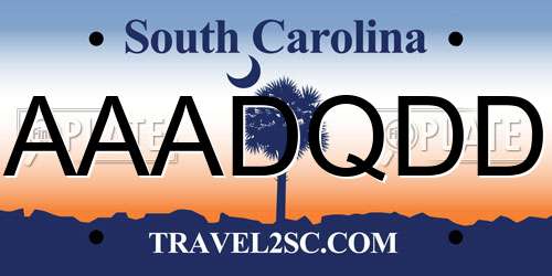 AAADQDD South Carolina License Plate