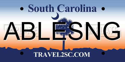 ABLESNG South Carolina License Plate
