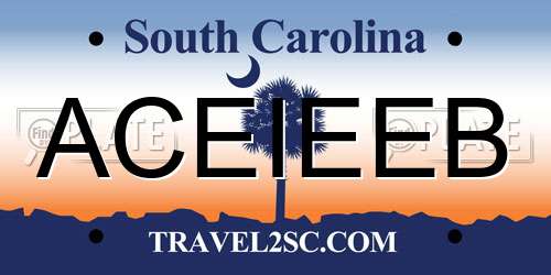 ACEIEEB South Carolina License Plate