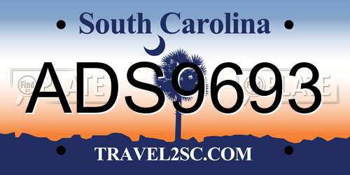 ADS9693 South Carolina License Plate