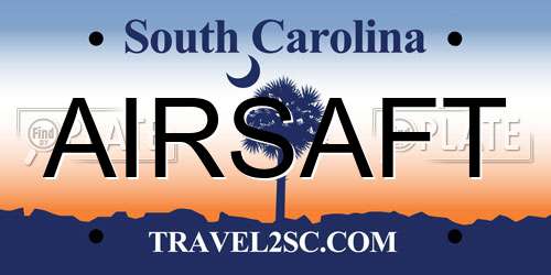 AIRSAFT South Carolina License Plate