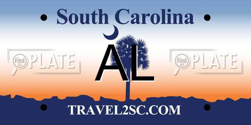 AL South Carolina License Plate