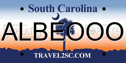 ALBEOOO South Carolina License Plate