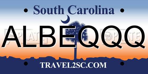 ALBEQQQ South Carolina License Plate