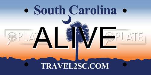 ALIVE South Carolina License Plate