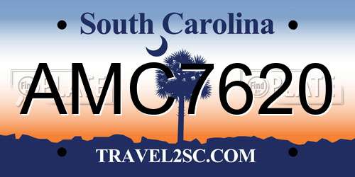 AMC7620 South Carolina License Plate