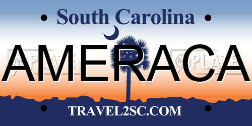 AMERACA South Carolina License Plate