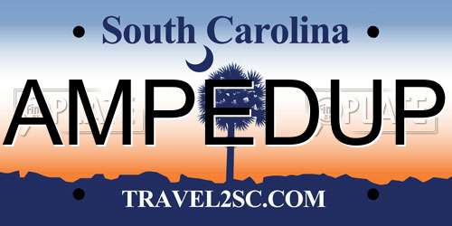 AMPEDUP South Carolina License Plate
