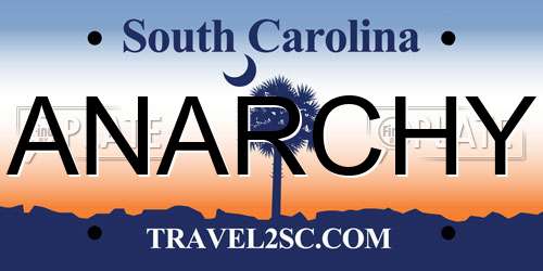 ANARCHY South Carolina License Plate