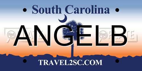 ANGELB South Carolina License Plate