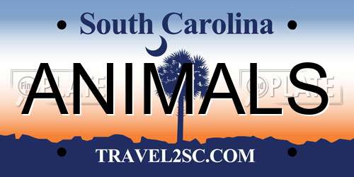 ANIMALS South Carolina License Plate