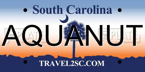 AQUANUT South Carolina License Plate
