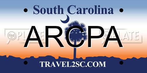 ARCPA South Carolina License Plate