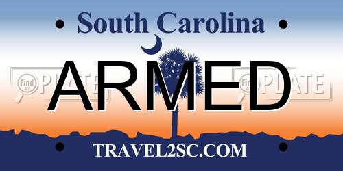 ARMED South Carolina License Plate