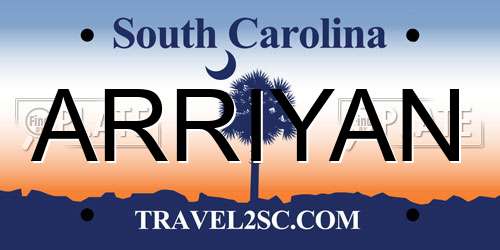 ARRIYAN South Carolina License Plate