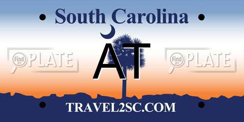 AT South Carolina License Plate