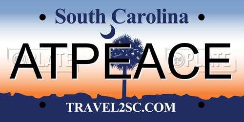 ATPEACE South Carolina License Plate