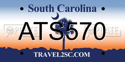 ATS570 South Carolina License Plate