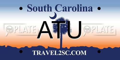 ATU South Carolina License Plate