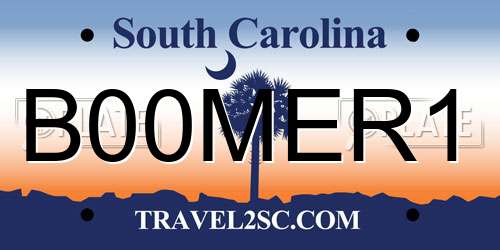 B00MER1 South Carolina License Plate