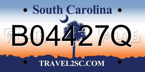 B04427Q South Carolina License Plate