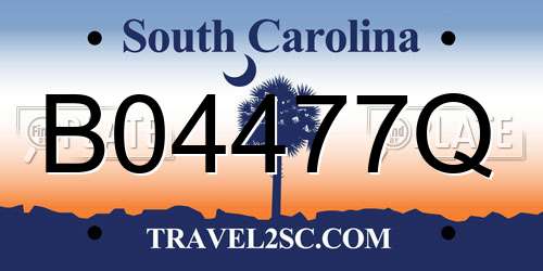 B04477Q South Carolina License Plate