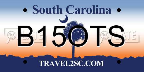 B15OTS South Carolina License Plate