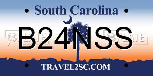 B24NSS South Carolina License Plate
