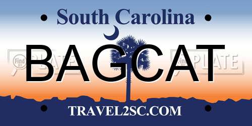 BAGCAT South Carolina License Plate