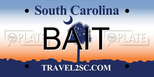 BAIT South Carolina License Plate