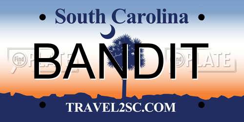BANDIT South Carolina License Plate