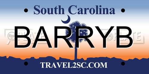 BARRYB South Carolina License Plate
