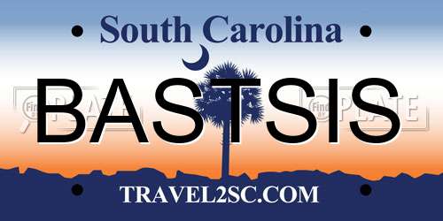 BASTSIS South Carolina License Plate