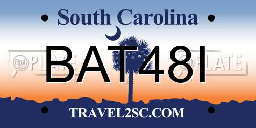 BAT48I South Carolina License Plate