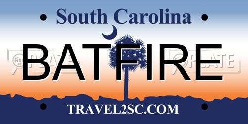 BATFIRE South Carolina License Plate