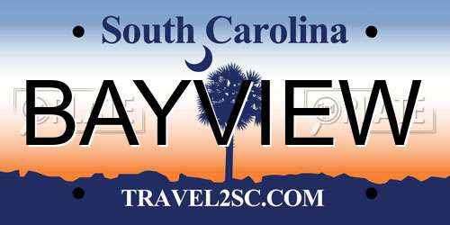 BAYVIEW South Carolina License Plate