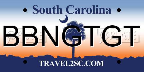 BBNGTGT South Carolina License Plate