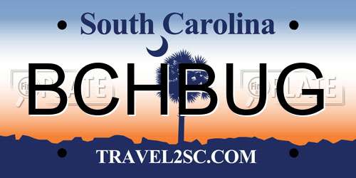 BCHBUG South Carolina License Plate